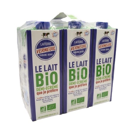 Lait bio Verneuil 6x1 litres