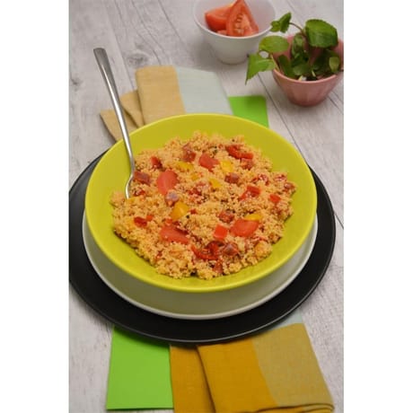 Taboulé poivrons et chorizo