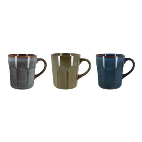 Mug irizia en gres 3 coloris assortis 36cl