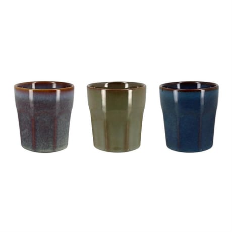 Tasse expresso irizia en gres 3 coloris assortis 20cl