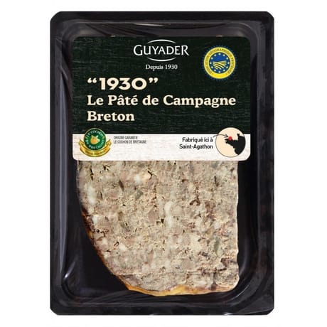 Pâté de campagne breton igp fe 160g guyader