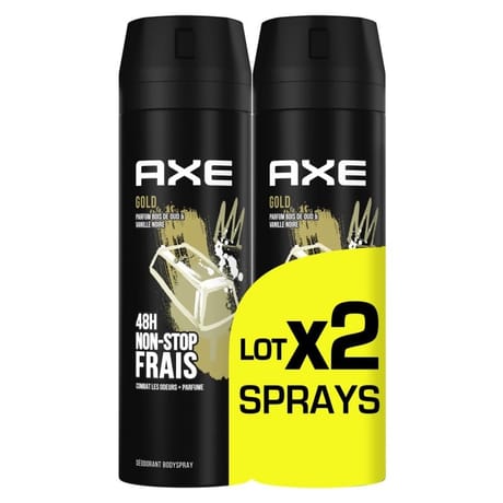 Axe déodorant Gold lot 2x200ml