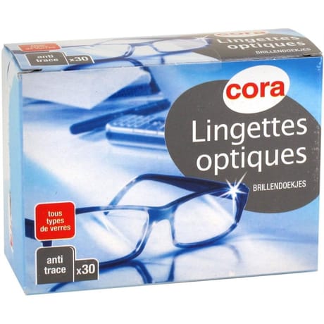 Cora lingettes optiques x 30