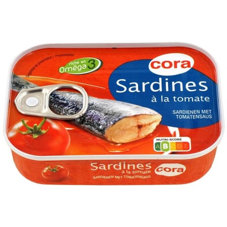 Cora sardines à la tomate 135g