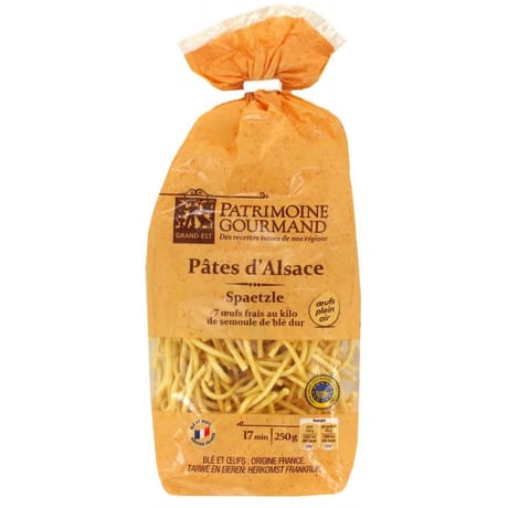 Patrimoine gourmand pâtes d'alsace spaëtzle 250g