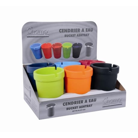 Cendrier à eau couleurs assortis