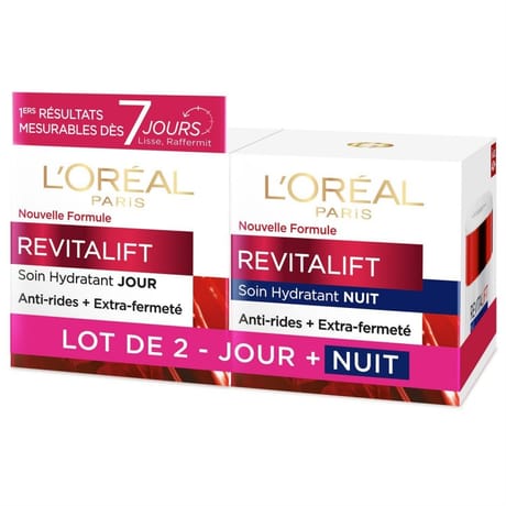 L'oréal paris revitalift soin hydratant jour nuit anti-rides 2x50ml