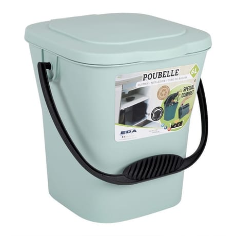 Seau a composte 6l - vert eucalyptus