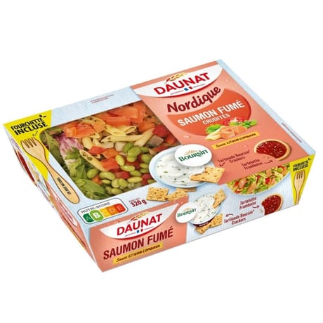 Daunat plateau nordique saumon fumé crudités sauce citron combava 320g