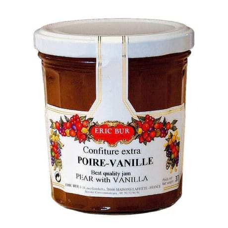 Eric Bur confiture extra poire/vanille 370g