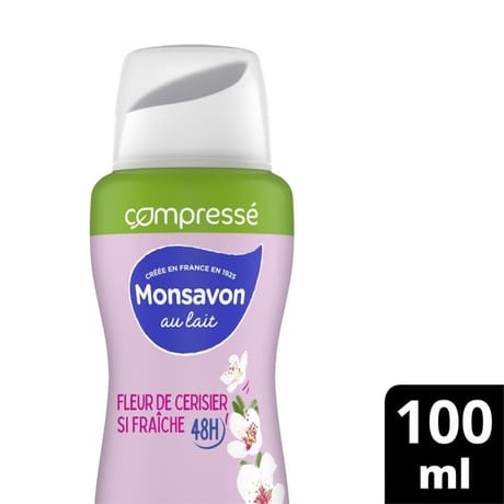 Monsavon déodorant atomiseur compressé cerisier 100ml