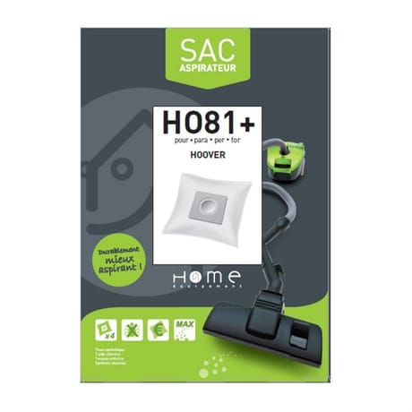 Home equipement Sac synthétique pour aspirateur x4 HEHO81+
