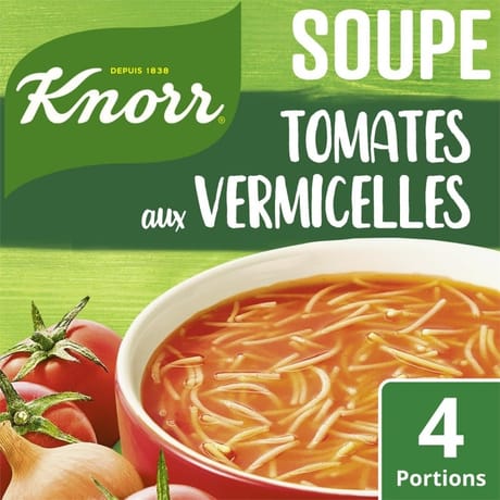 Knorr potage deshydratee tomates aux vermicelles x4 67 g