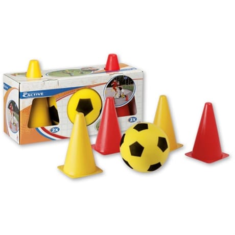 Coffret 4 cones + ballon en mousse
