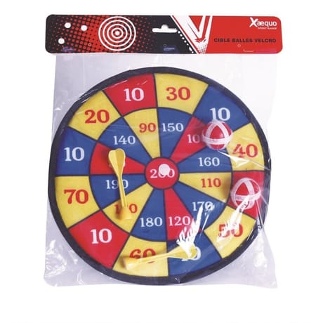 Cible velcro - 2 balles et 2 flechettes