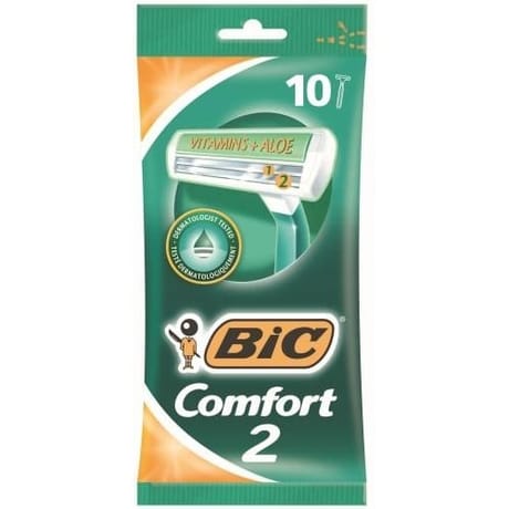 Bic rasoirs jetables masculin 2 lames comfort x 10