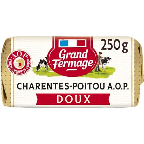 Grand Fermage beurre moulé AOP Charentes-Poitou doux 250g