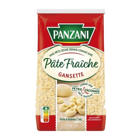 Panzani qualité pâtes fraiches gansette 400g