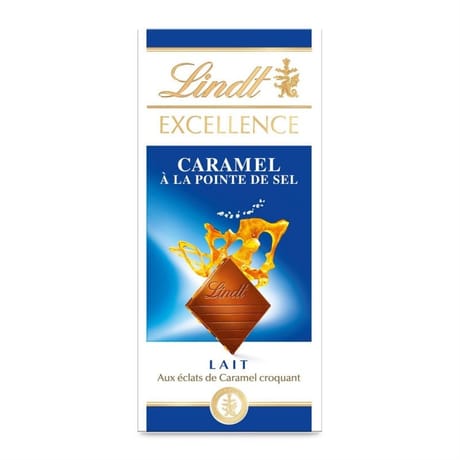 Lindt excellence lait caramel fleur de sel 100g