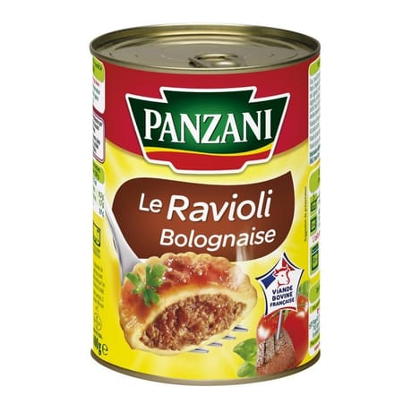 Panzani ravioli bolognaise - viande bovine francaise - plat cuisiné 1 personne 400g