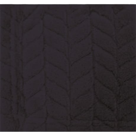 Plaid uni 125x170 avec ourlet chevron bleu