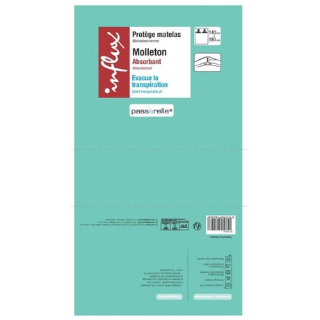 Influx protège-matelas molleton absorbant 140x190cm