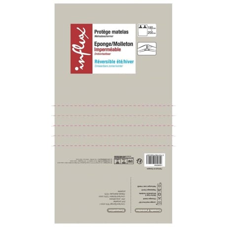 Influx protège-matelas réversible 180x200cm 4 saisons
