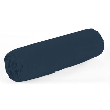Drap housse 90x190 "uni 57 fils bleu"
