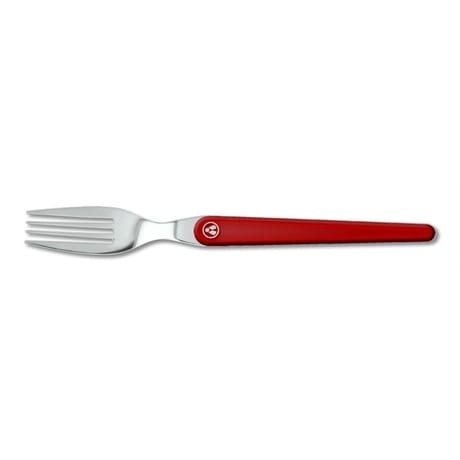 Fourchette de table laguiole acidulé rouge