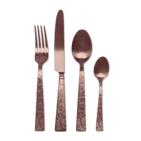 Tb collection cuillere de table arabesque pvd cuivre mat
