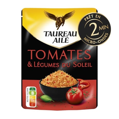 Taureau aile doypack riz basmati à la tomate 220g