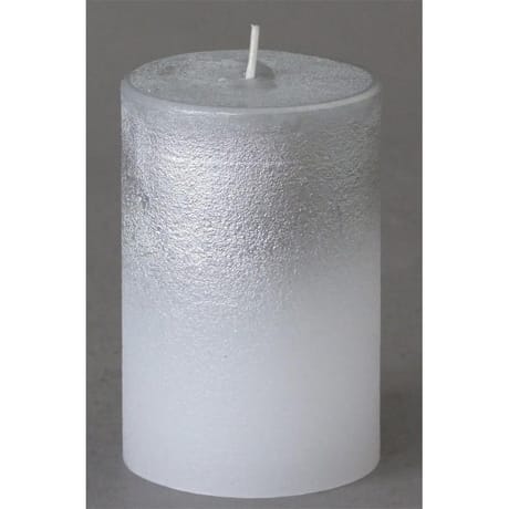 Bougie foggy 10 cm argent