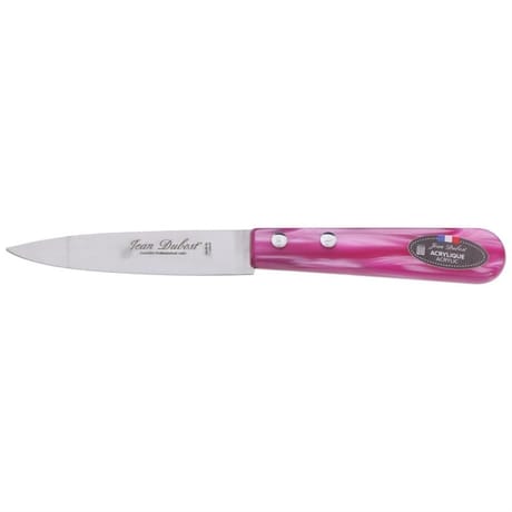 Couteau office manche acrylique couleur