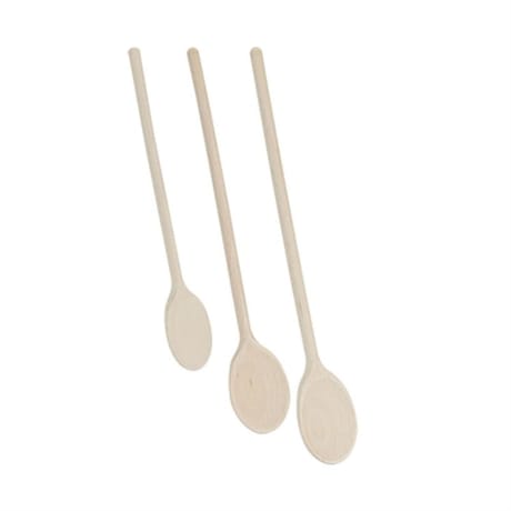 3 cuillères en bois 25-30-35cm