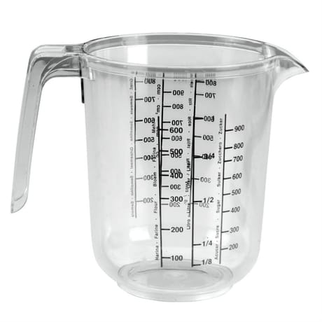 Verre mesureur gradué plastique 1 litre