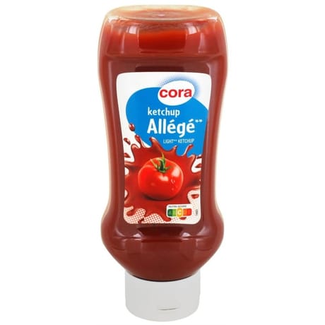 Cora ketchup allégé flacon souple 530g