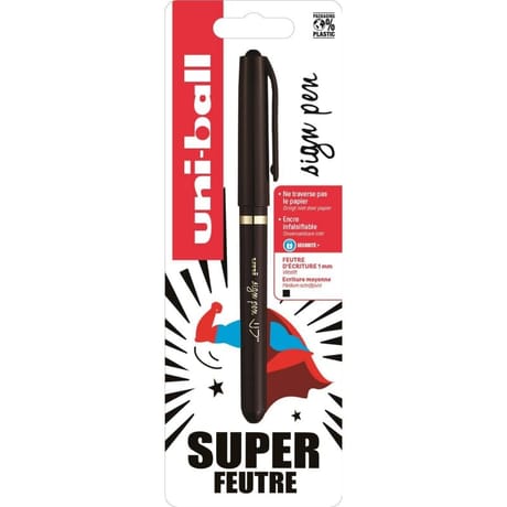 Feutre d'ecriture uniball sign pen noir