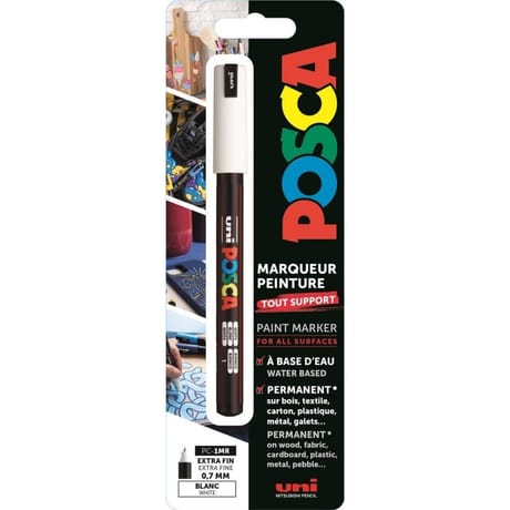 Posca pointe extra fine blanc