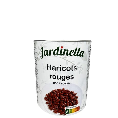 Jardinella haricots rouges boite 4/4 800g