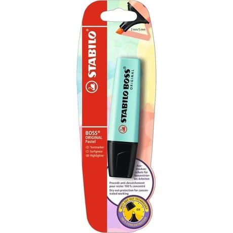Stabilo - Blister 1 boss original pastel - touche de turquoise