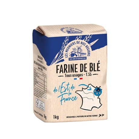 Les meuniers de nos régions farine de blé de l'est 1kg