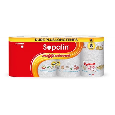 Sopalin Essuie tout sur mesure decore 3+1