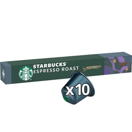 Starbucks by Nespresso espresso roast capsules café torréfaction brune x10 - 57g