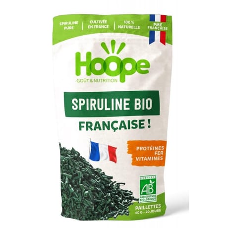 Hoope spiruline paillette brute bio 60g