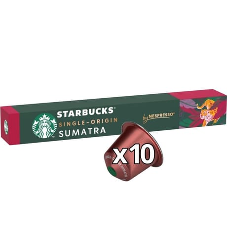 Starbucks by Nespresso sumatra capsule café torréfaction brune x10 - 55g