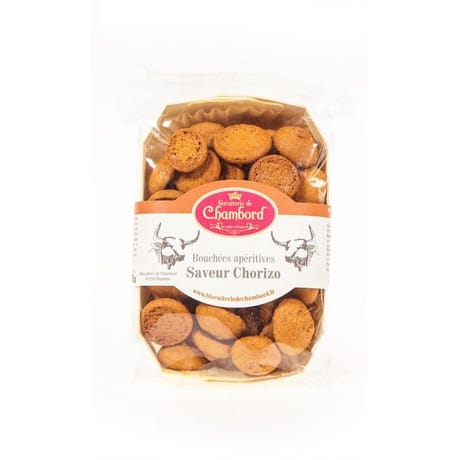 Biscuiterie de Chambord bouchées apéritives saveur chorizo 100g