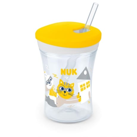 Action Cup paille silicone mixte 12m+ Nuk