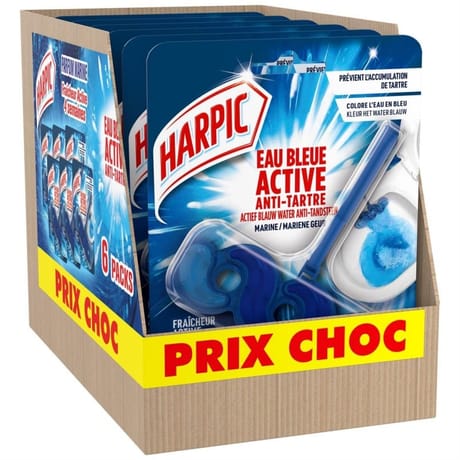 Harpic fraîcheur d'ailleurs eau bleue prix choc x6