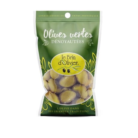 Le brin d'olivier olives vertes dénoyautées 100g