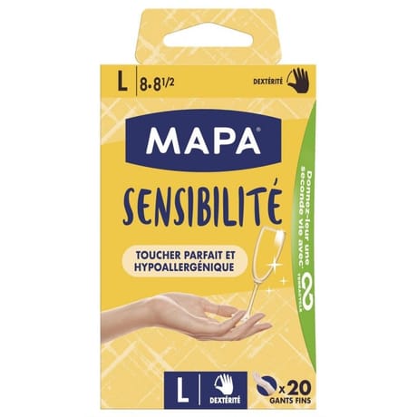 Mapa gants fins sensibilité taille l x20